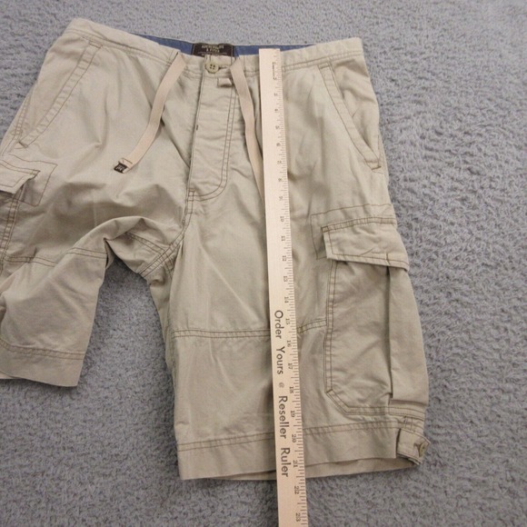 Vintage Abercrombie & Fitch Mens Cargo Shorts size Small‎ Y2K 200s Drawstring - Picture 8 of 9